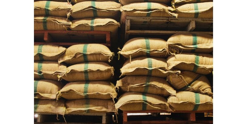 Green Coffee Storage